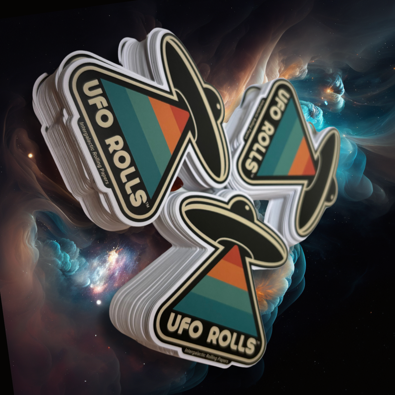 UFO Rolls Waterproof Vinyl Stickers – Pack of 250