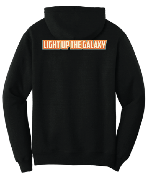 UFO Rolls “Light Up the Galaxy” Black Hoodie