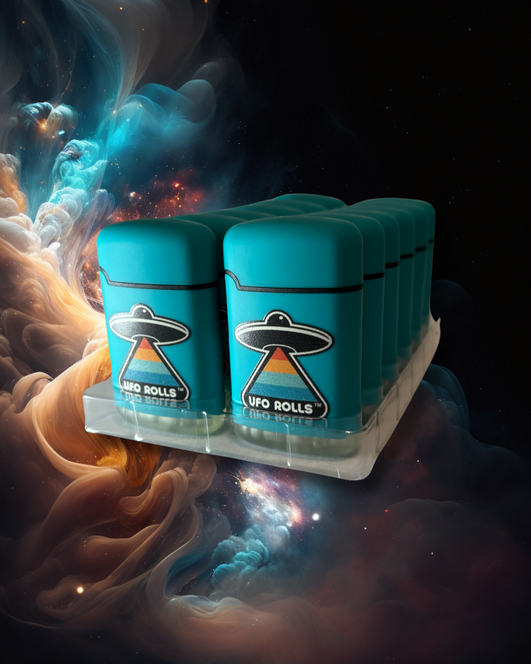 UFO Roll's Jet Flame Lighters (Fuel Not Included) - 12 Pack