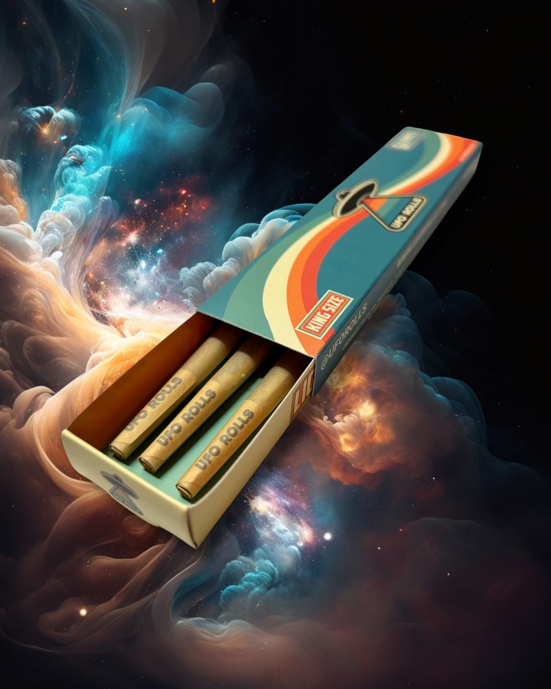 6-Pack of Pre-Rolled Cones (King Size, Unbleached)