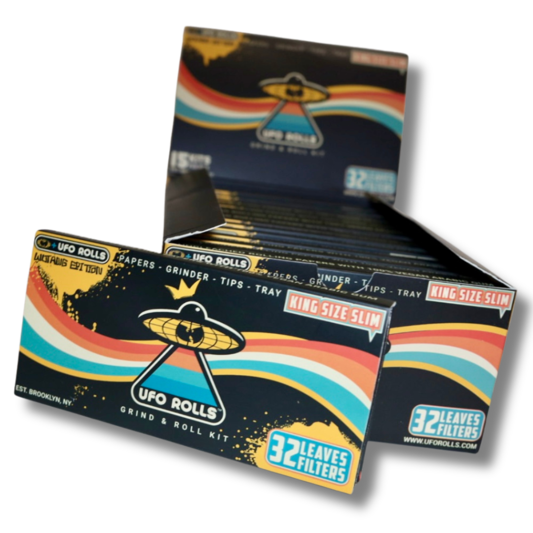 UFO Rolls Grind & Roll Kits [Box of 15] – WUTANG BRAND Special Edition (King Size Slim)