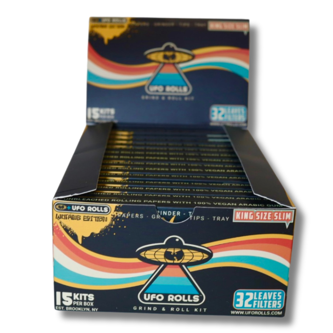 UFO Rolls Grind & Roll Kits [Box of 15] – WUTANG BRAND Special Edition (King Size Slim)