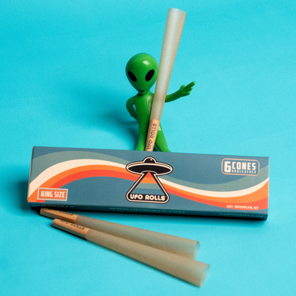 6-Pack of Pre-Rolled Cones (King Size, Unbleached)