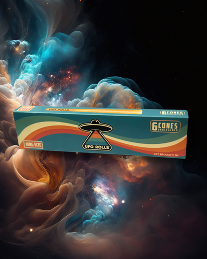 6-Pack of Pre-Rolled Cones (King Size, Unbleached)