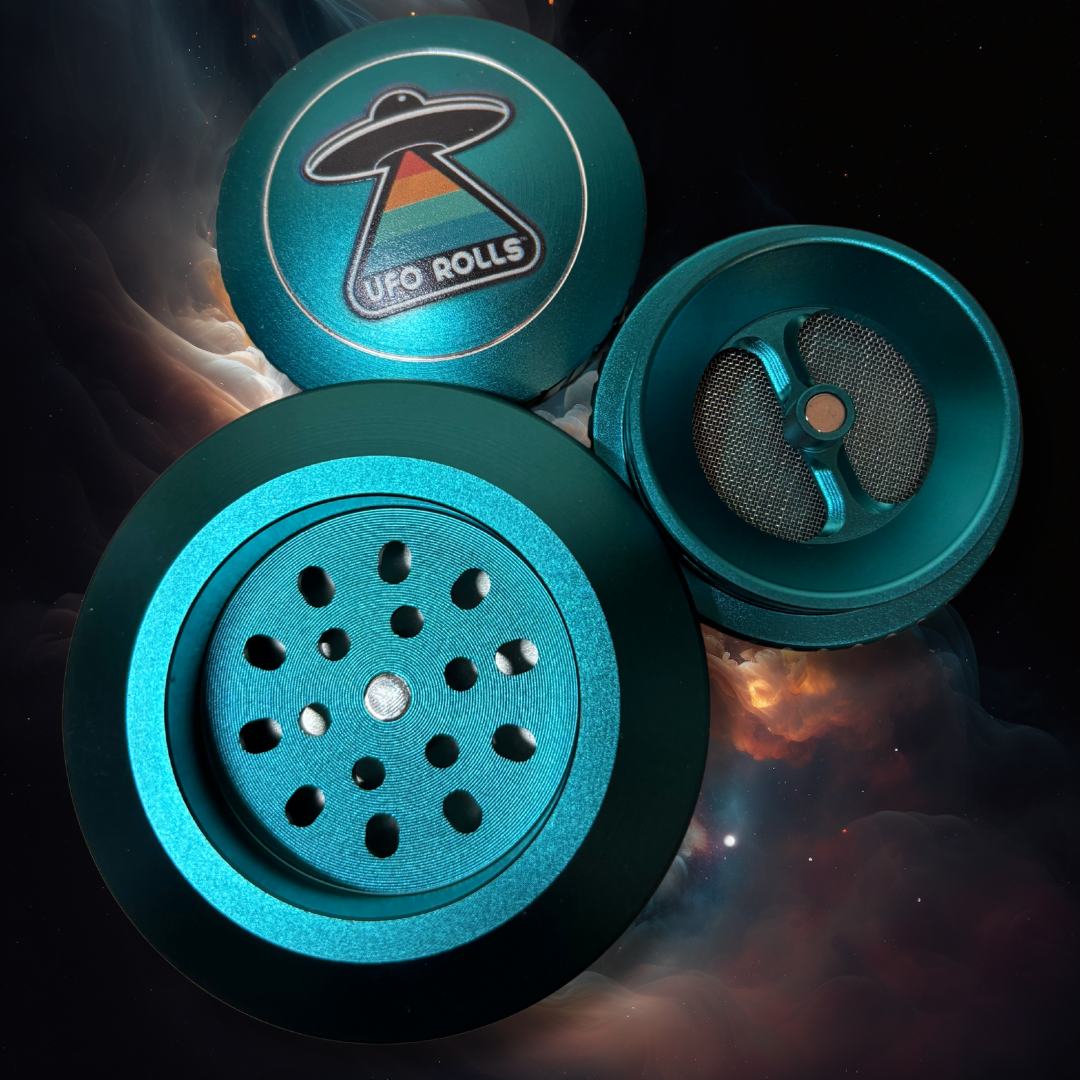 UFO Aluminum Herb Grinder – 2.2" Chamber