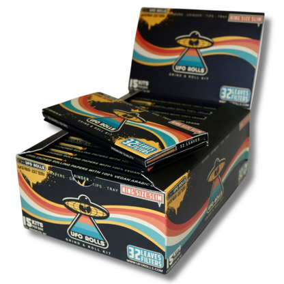 UFO Rolls Grind & Roll Kits [Box of 15] – WUTANG BRAND Special Edition (King Size Slim)