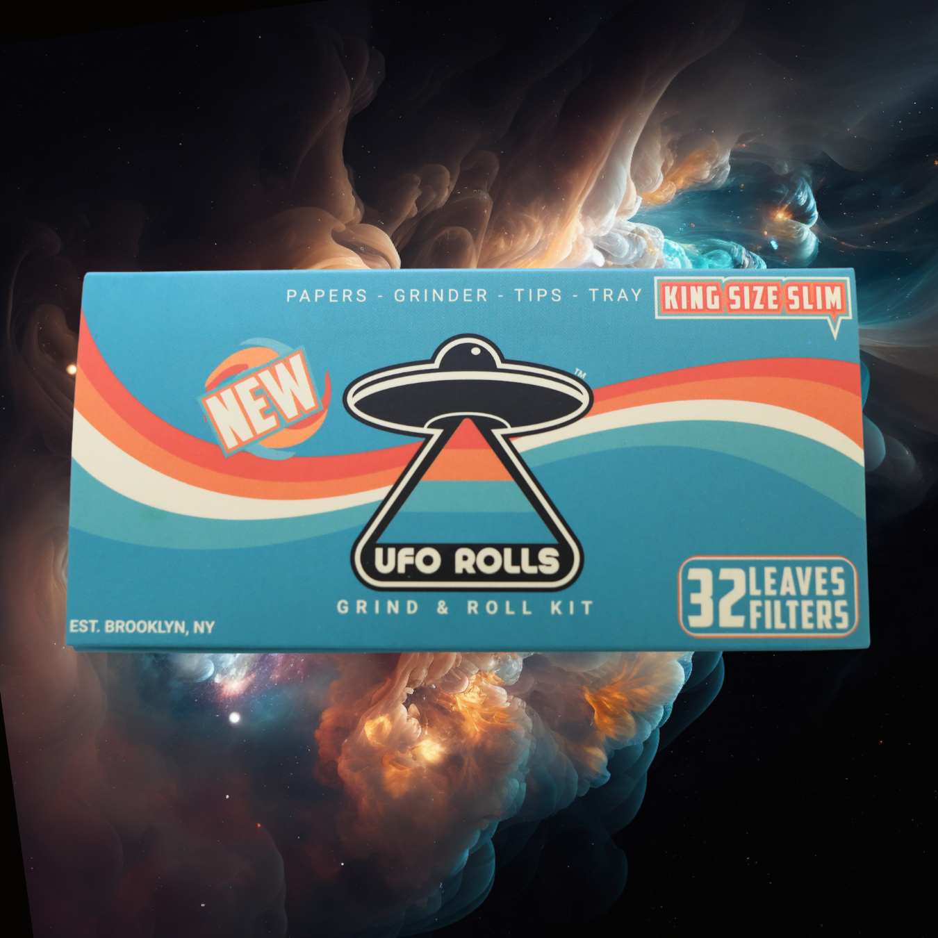 Grind & Roll Kit - 2 Packs [Unbleached, 32 Leaves per Pack]