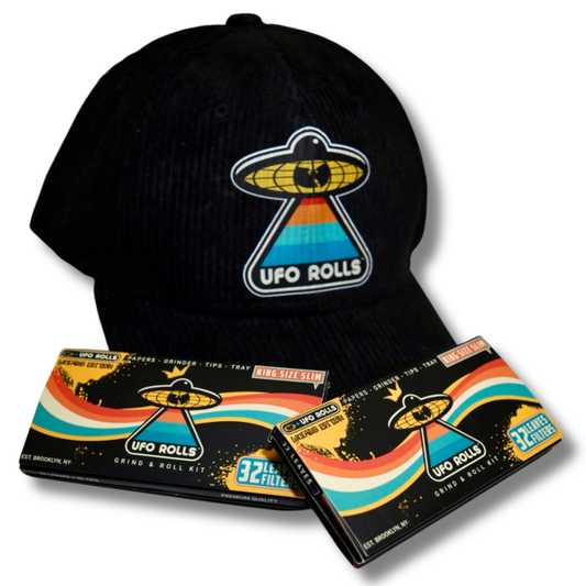 WUTANG BRAND x UFO Rolls Bundle: Corduroy Hat + 2 Rolling Kits