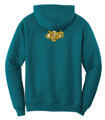 WUTANG BRAND™ x UFO Rolls Teal Hoodie