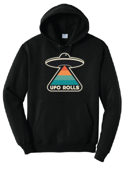 UFO Rolls “Light Up the Galaxy” Black Hoodie