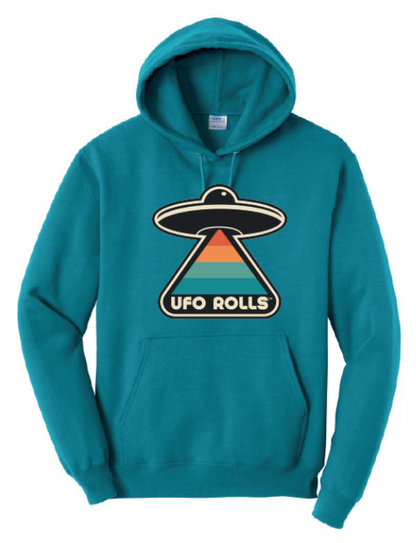 UFO Rolls “Light Up the Galaxy” Teal Hoodie