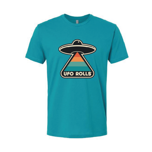 UFO Rolls Graphic T-Shirt – Light Up the Galaxy Alien Streetwear Tee (Unisex)