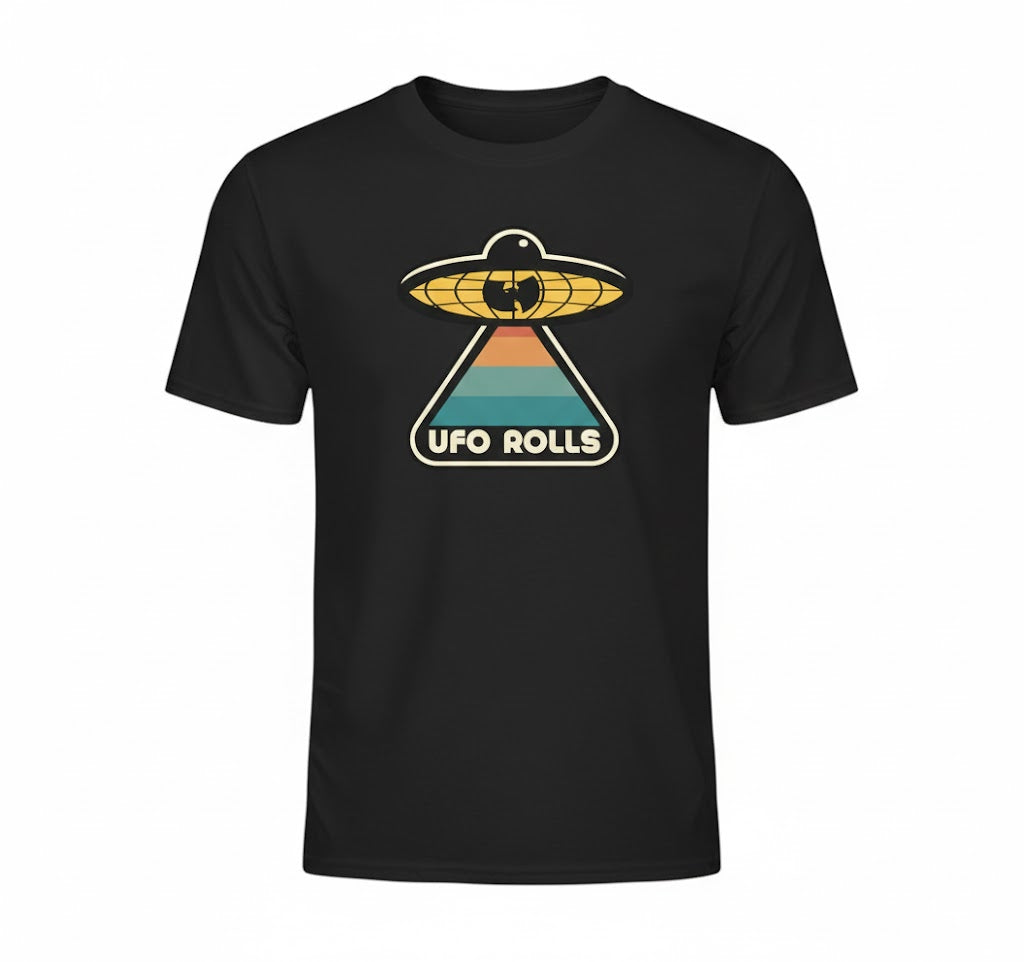 WUTANG BRAND™ x UFO Rolls Black T-Shirt (Pre-Order)