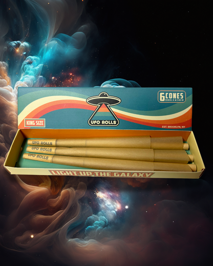 6-Pack of Pre-Rolled Cones (King Size, Unbleached)