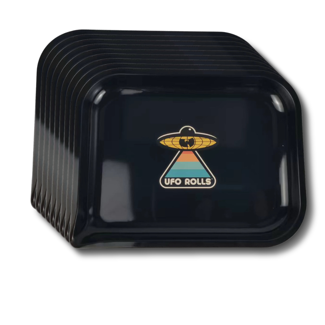 WUTANG Brand × UFO Rolls Metal Rolling Tray with Funnel Corner (Limited Edition) - 10 Pack